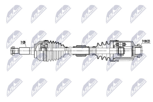 Nty antriebswelle 564mm - nty,