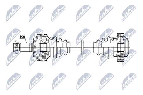 Nty antriebswelle 670mm - antriebswelle,